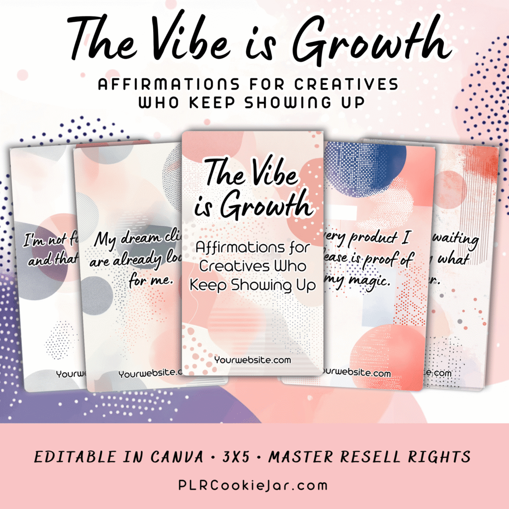 The Vibe is Growth Affirmation Cards