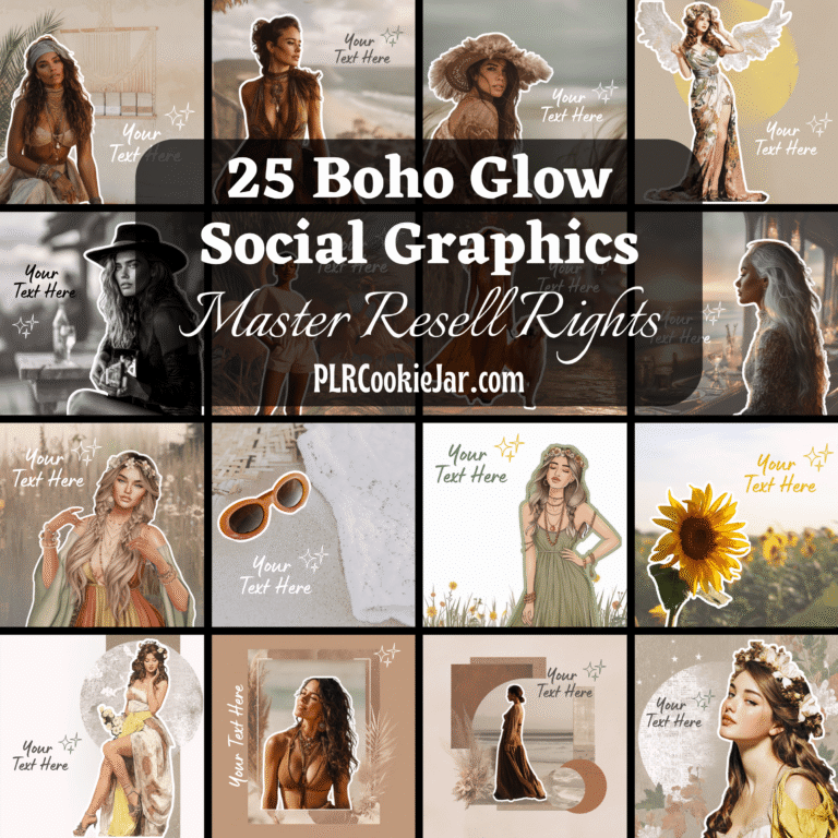 25 Boho Social Graphics