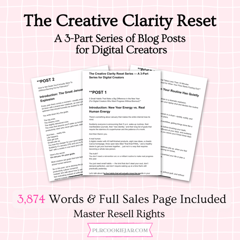 The Creative Clarity Reset