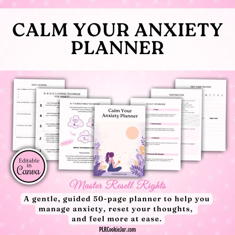 Calm Your Anxiety Planner