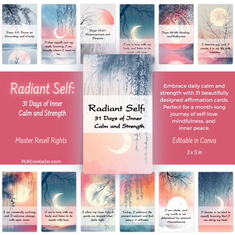 Radiant Self affirmation cards