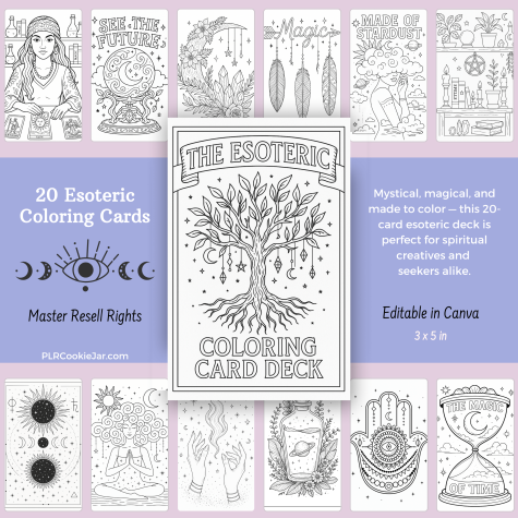 Esoteric Coloring Card Deck