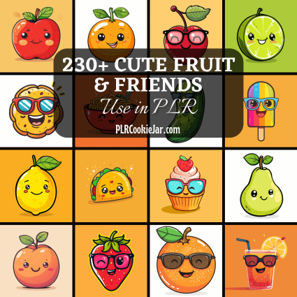 230 Cute Fruit & Friends