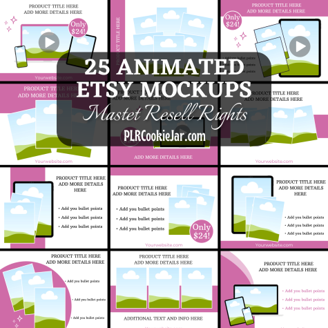 25 Animated Etsy Mockups