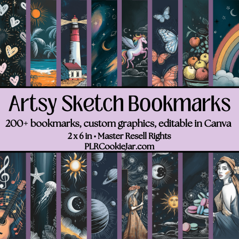 Artsy Sketch Bookmarks