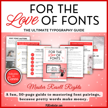 For the love of fonts - red border